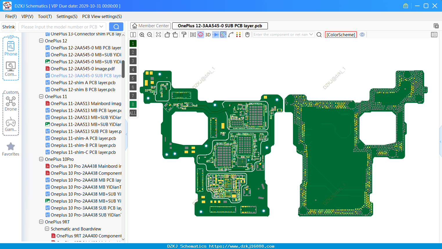 OnePlus 12-3AA545-0 SUB PCB Layer